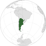 Argentyna na mapie świata